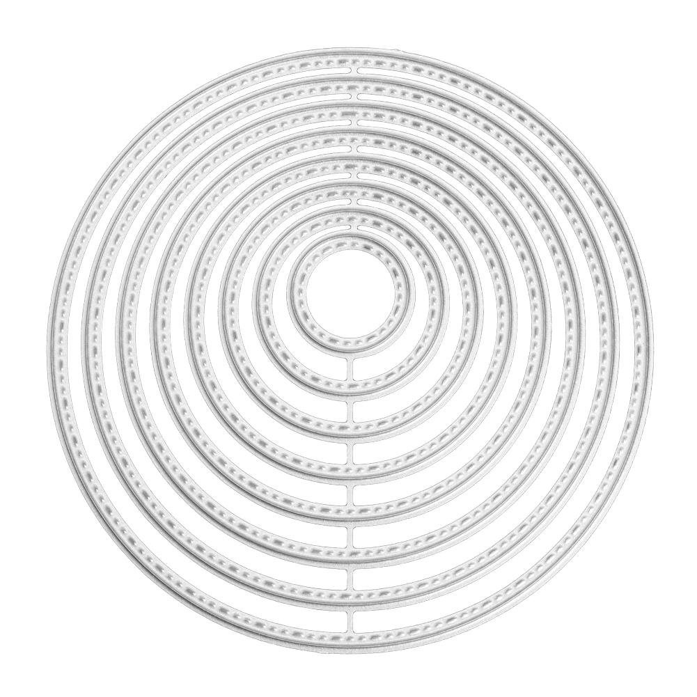 Metall Schneiden Stirbt Kreis Rahmen Schablonen für DIY Scrapbooking Präge Papier Hochzeit Karten Sterben Schnitte Foto Album Machen Handwerk: C