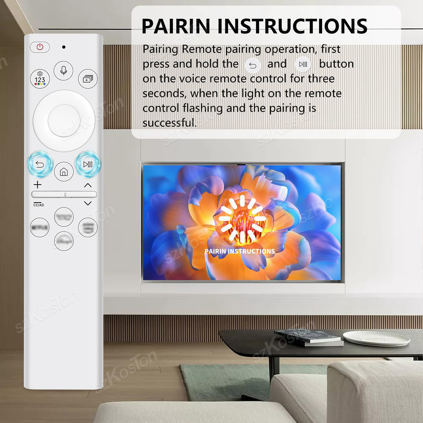 Zamiennik BN59-01391A Solar Voice Remote do telewizorów Samsung Solar Charging Remote do Samsung Smart TVs Frame 4K 8K Neo QLED