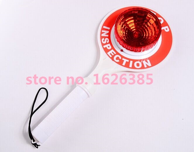 LED handheld stop plate traffic baton traffic safety warning light stop sign indicator light