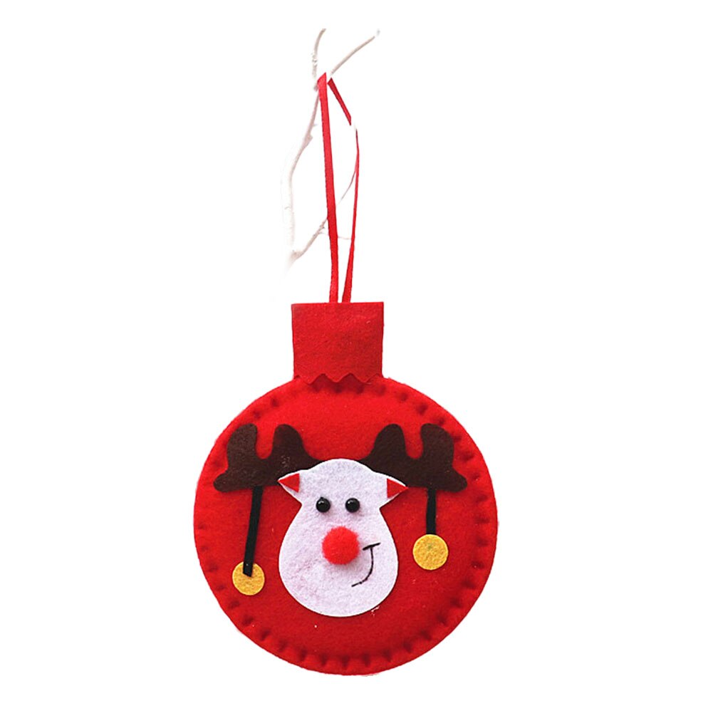 Cute Felt Snowman Santa Claus Christmas Tree Decorations Hanging Pendant Deer Craft Ornament Christmas Decorations Year: Deer