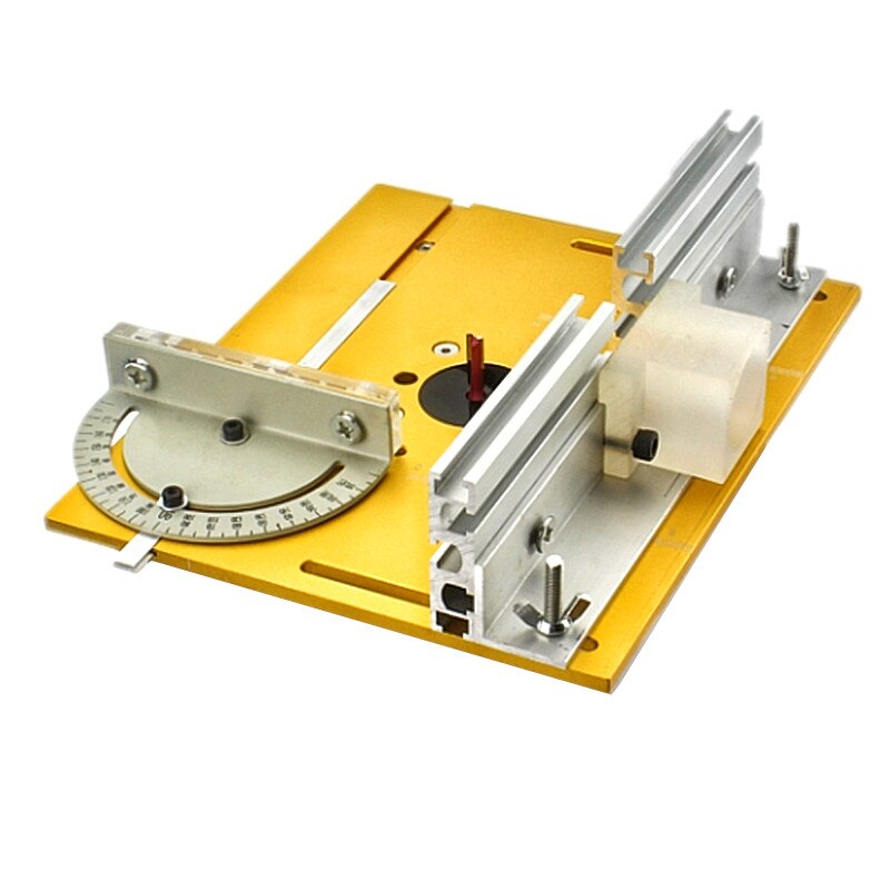 Router Table Insert Plate For Woodworking Benches Table Saw With Miter Gauge Guide Aluminium Profile Fence Sliding Brackets