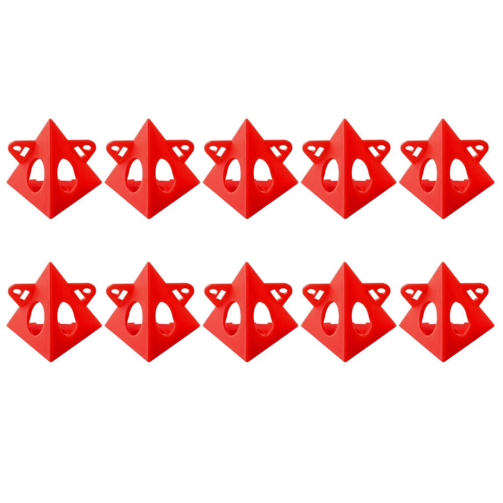 10Pcs Houtbewerking Accessoires Hout Werk Gereedschap Schilder Piramide Stands Verf Tool Driehoek Verf Pads Voeten: Red