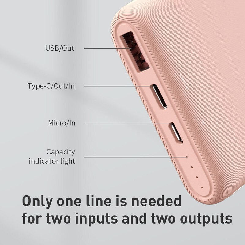 Baseus Power Bank 10000mAh Quick Charge 3.0 USB PD Fast Powerbank QC3.0 PD3.0 Portable External Battery Charger For Xiaomi Mi 9