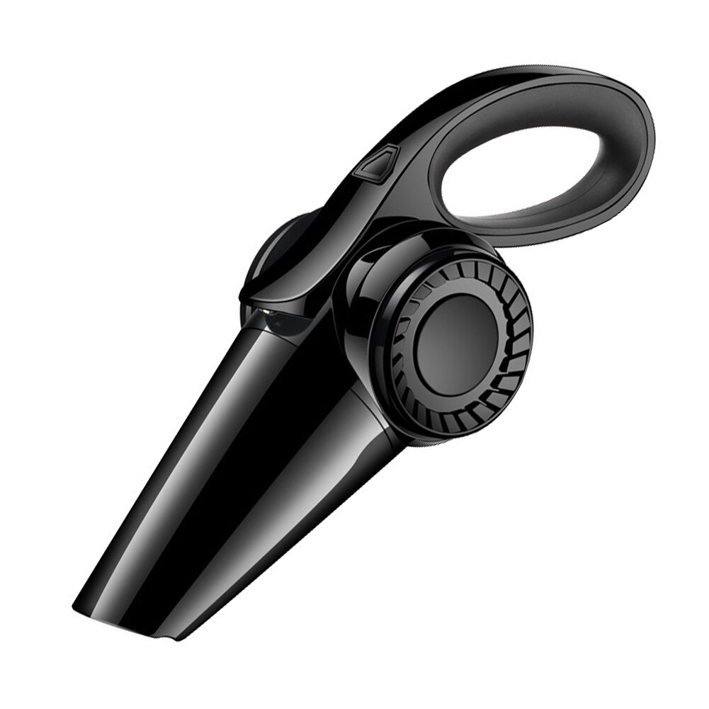 Practical Home Cleaning Machine Strong Suction Rechargeable Handheld Dust Hair Remover Wireless Car Vacuum Cleaner: Black