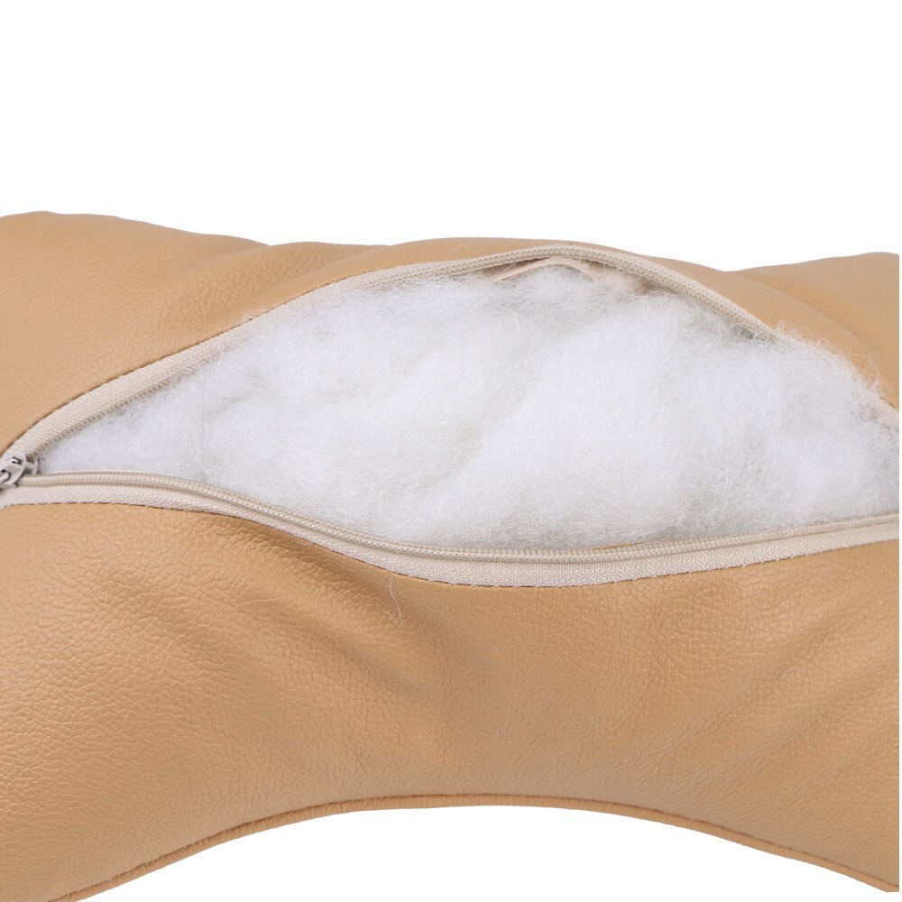 Almohada de cuero para el cuello del coche, reposacabezas transpirable, accesorios para la mayoría de los coches