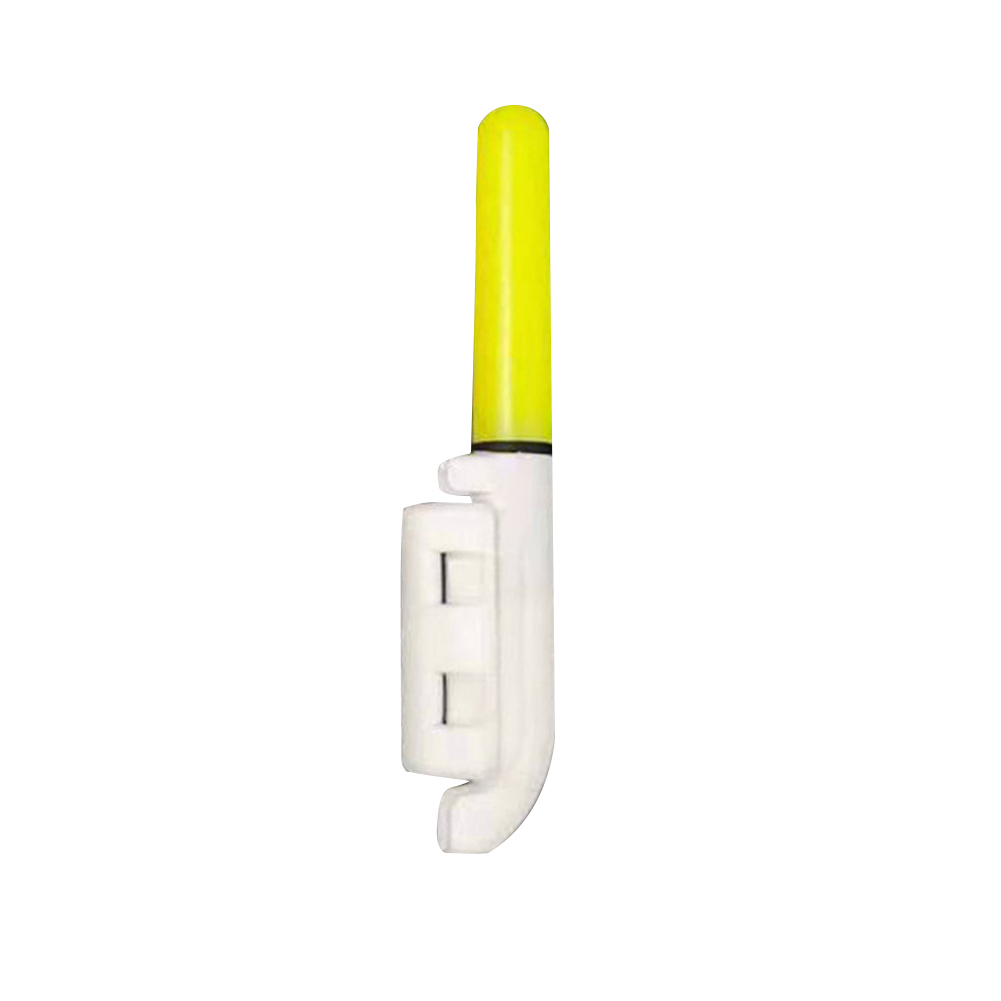 Caña de pescar eléctrica con luz LED, vara luminosa, aparejo flotante impermeable extraíble, aparejo nocturno de plástico sin batería: Type 322 yellow