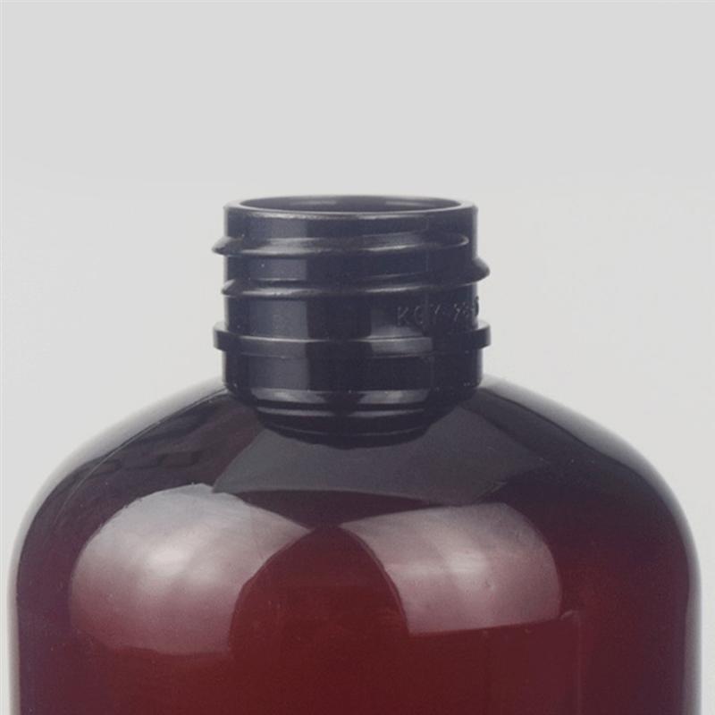 8 stk 500ml sæbedispenser shampoo pumpeflasker plast tomme flasker shower gel presseflasker til hotelhjem (brun)