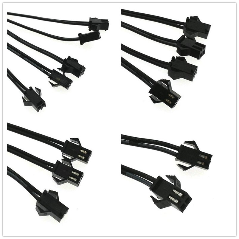 5/4/3/2 in 1 Splitter Kabel Voor EL Draad Neon Licht LED Touw Strip Licht Conected Met Inverter