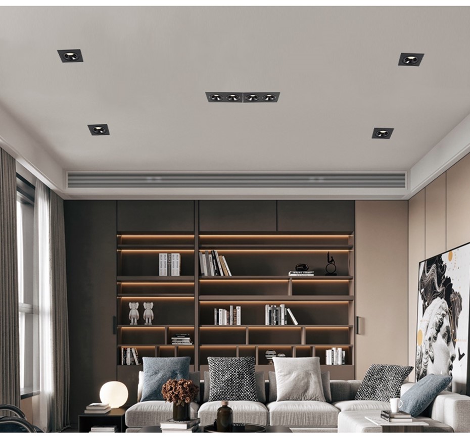 Modern simple anti-glare COB spotlight single/double LED down light 24W 7W LED spotlight indoor lighting fixtures