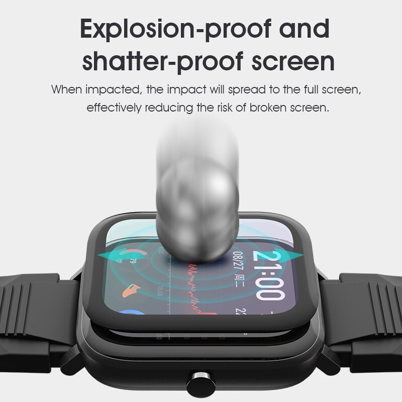 Protector de pantalla para Huami Amazfit GTS, película protectora, cubierta completa, 3D, curvado, compuesto, flexible, accesorios para reloj inteligente