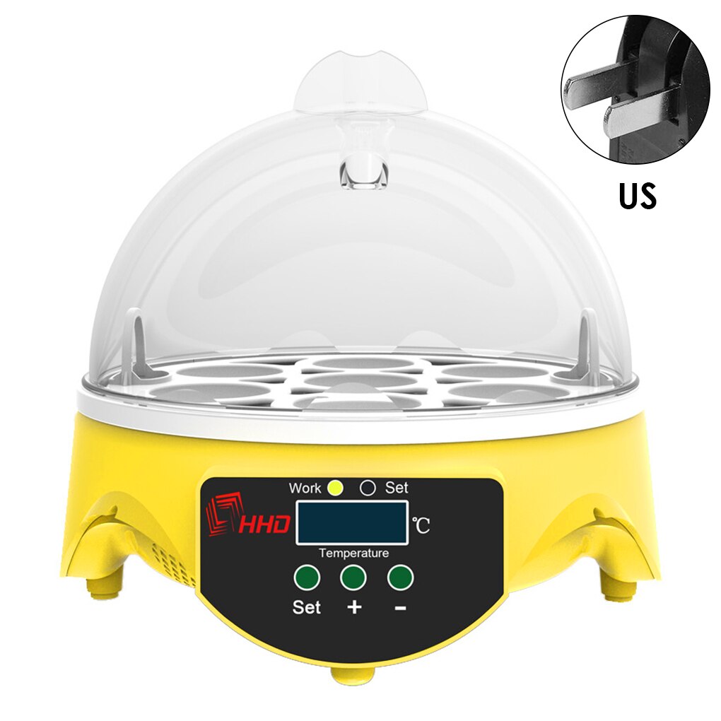 7 eier Inkubator Huhn Enten Ei PID Automatische Hatcher intelligente Temperatur Kontrolle Schlüpfen Maschine uns/UK/EU/AU Stecker: uns Stecker