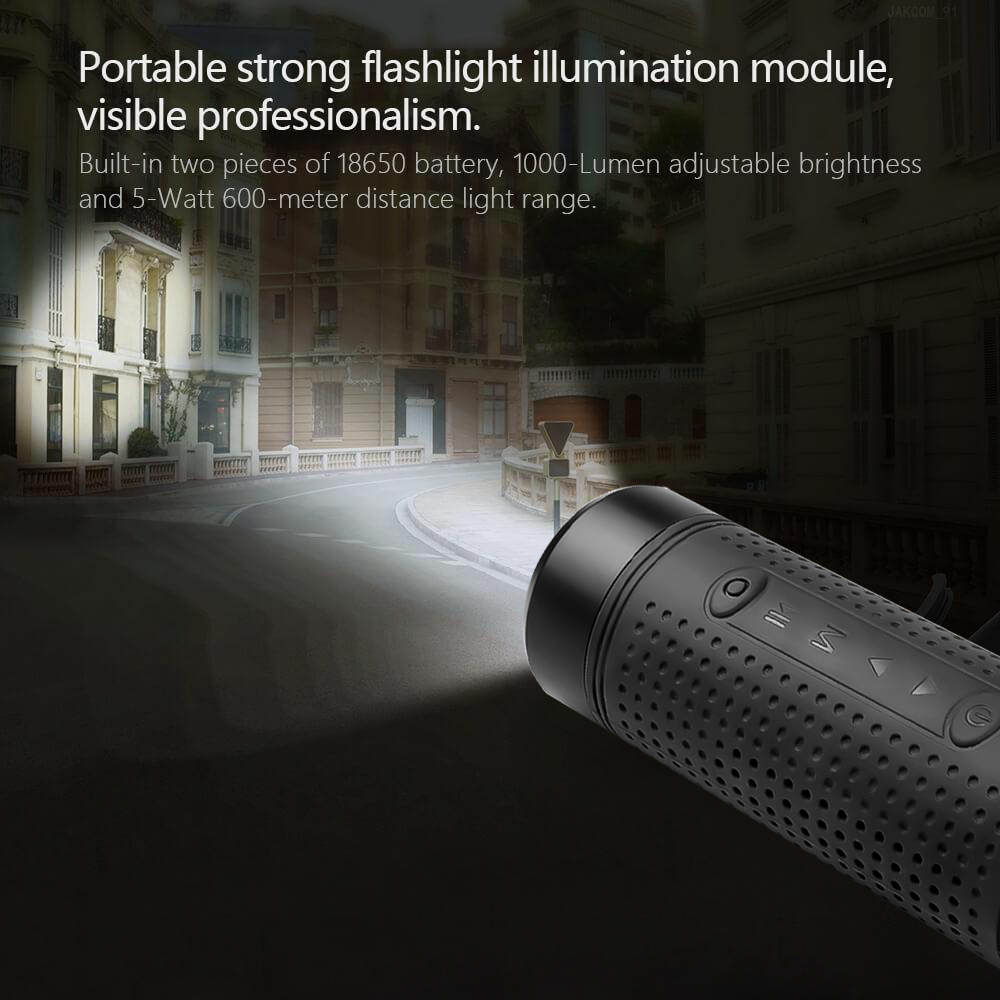 Kebidu 5w kabelloser outdoor-bluetooth-lautsprecher, jakcom  os2 smarte taschenlampe, wasserdichter fahrradlautsprecher mit powerbank-unterstützung, tf-fm