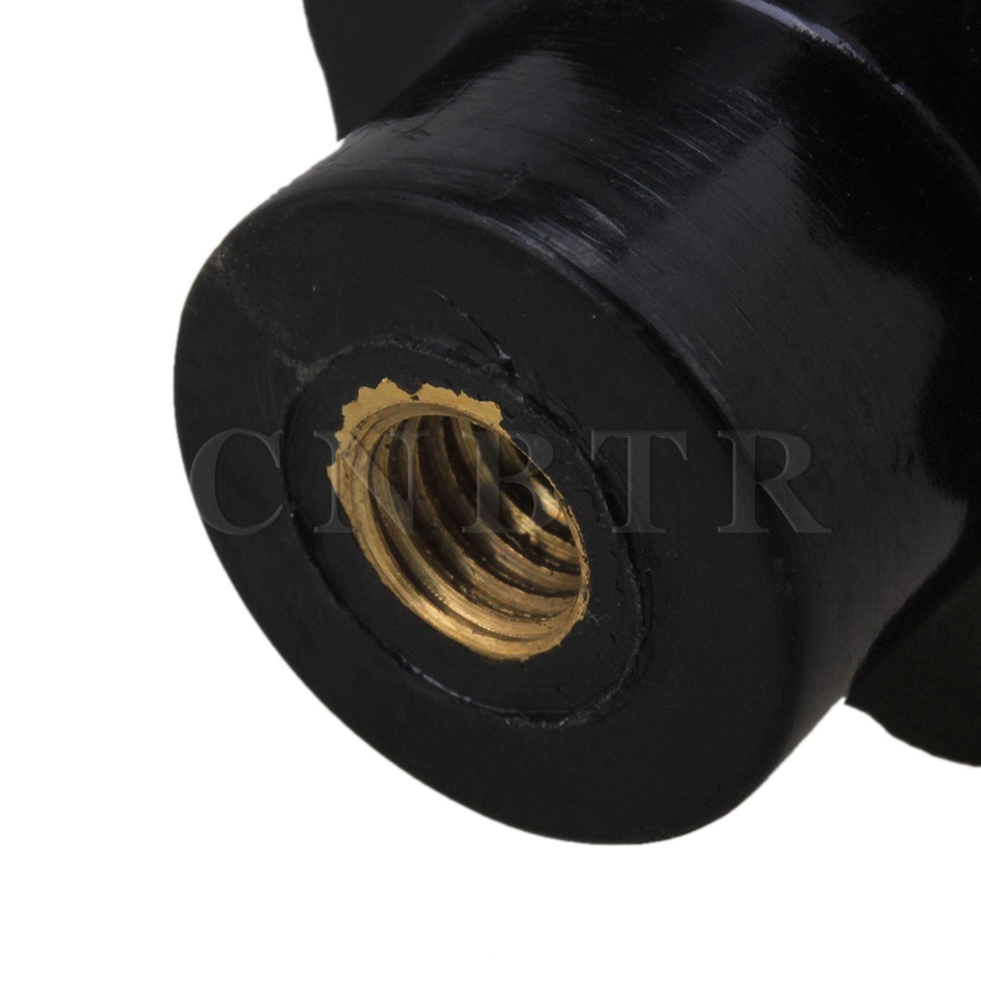 CNBTR 5 pièces noir bakélite vis sur Type étoile tête de serrage bouton M8 filetage femelle Dia