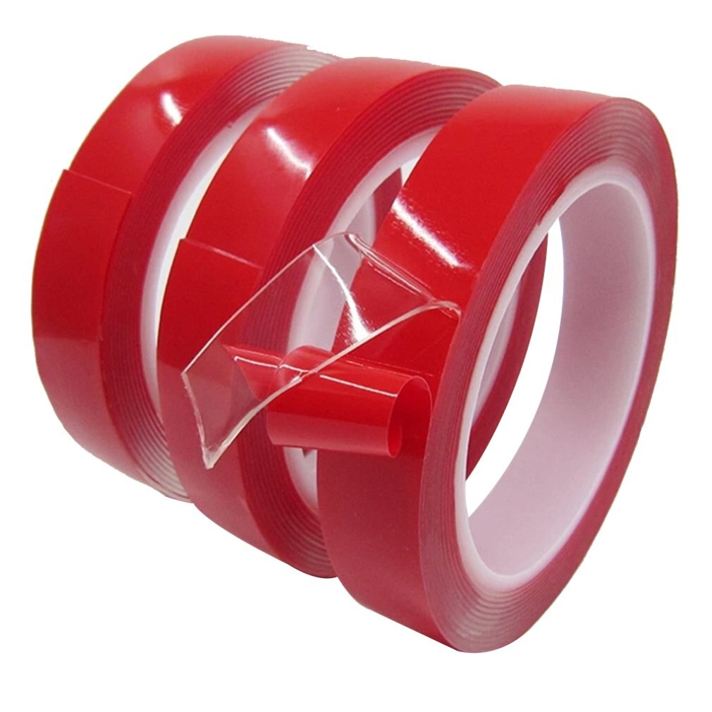Transparent Double Sided Tape Household Wall Hangings Adhesive Glue Tapes Car Sticker Auto Adhesive Tape 15mmX3m, 30mmX3m