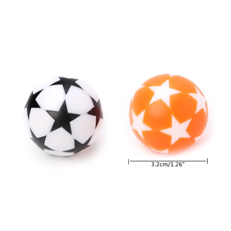 2pcs 32mm Plastic Table Soccer Ball Football Foosball Fussball Machine Parts