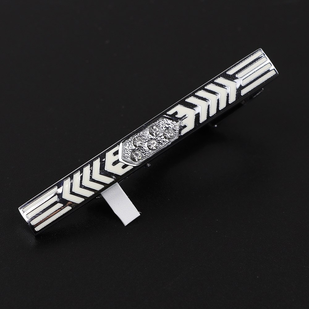 Brand Tie Clip Sieraden Eenvoudige Emaille Mens Business Luxe Bar Pinch Sluiting Tie Pin: 18