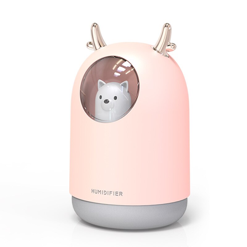 Humidificadores de 700ml humidificador de mascota bonito humidificador perfumado Usb hidratante portátil para el hogar Mini atomizador de aire creativos a través de la frontera: F