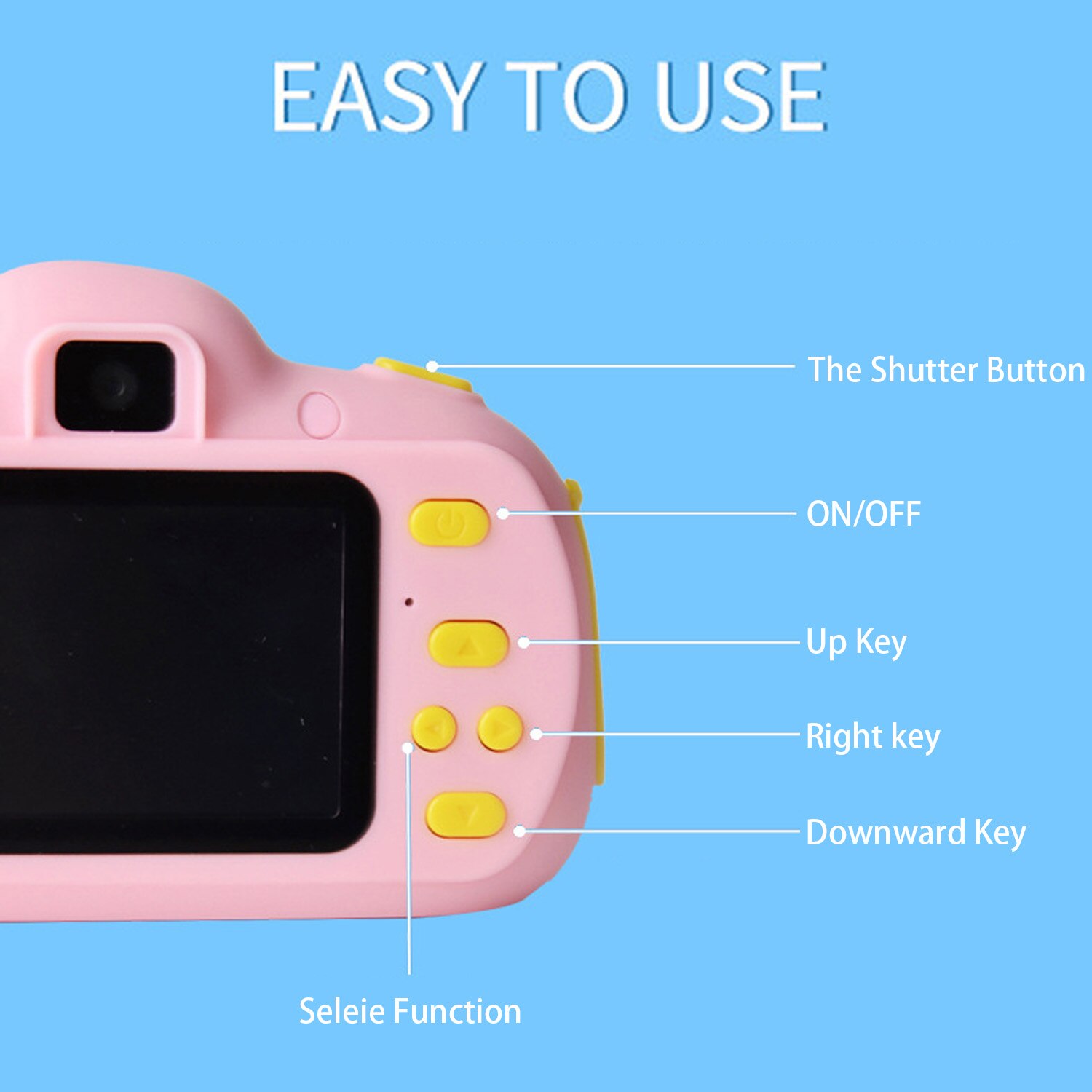 Enfants dessin animé Mini HD appareil Photo numérique multifonction caméscope rechargeable électronique Photo vidéo jouet avec photographie de carte mémoire