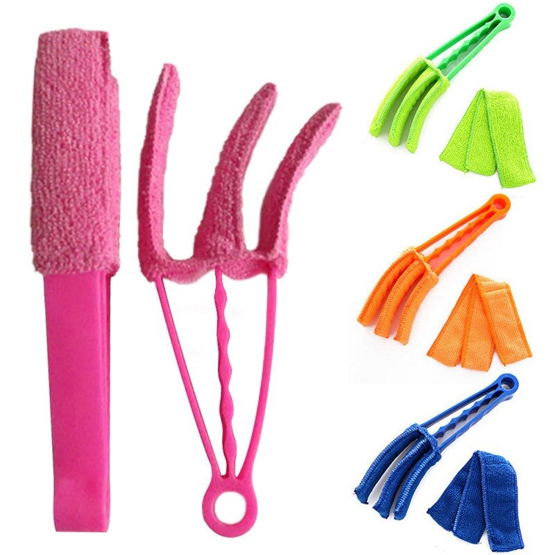 1Pcs Microfiber Car Auto Air Conditioner Vent Outlet Cleaning Brush Home Window Shade Shutter Blind Louver Cleaner Duster 5z