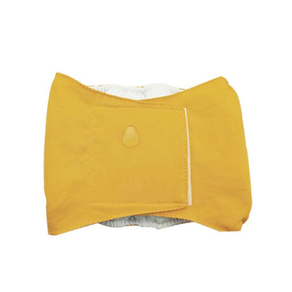 Reusable Male Pet Dog Nappy Pants Simple Menstrual Sanitary Diaper Pets Supply THIN889: Yellow / M
