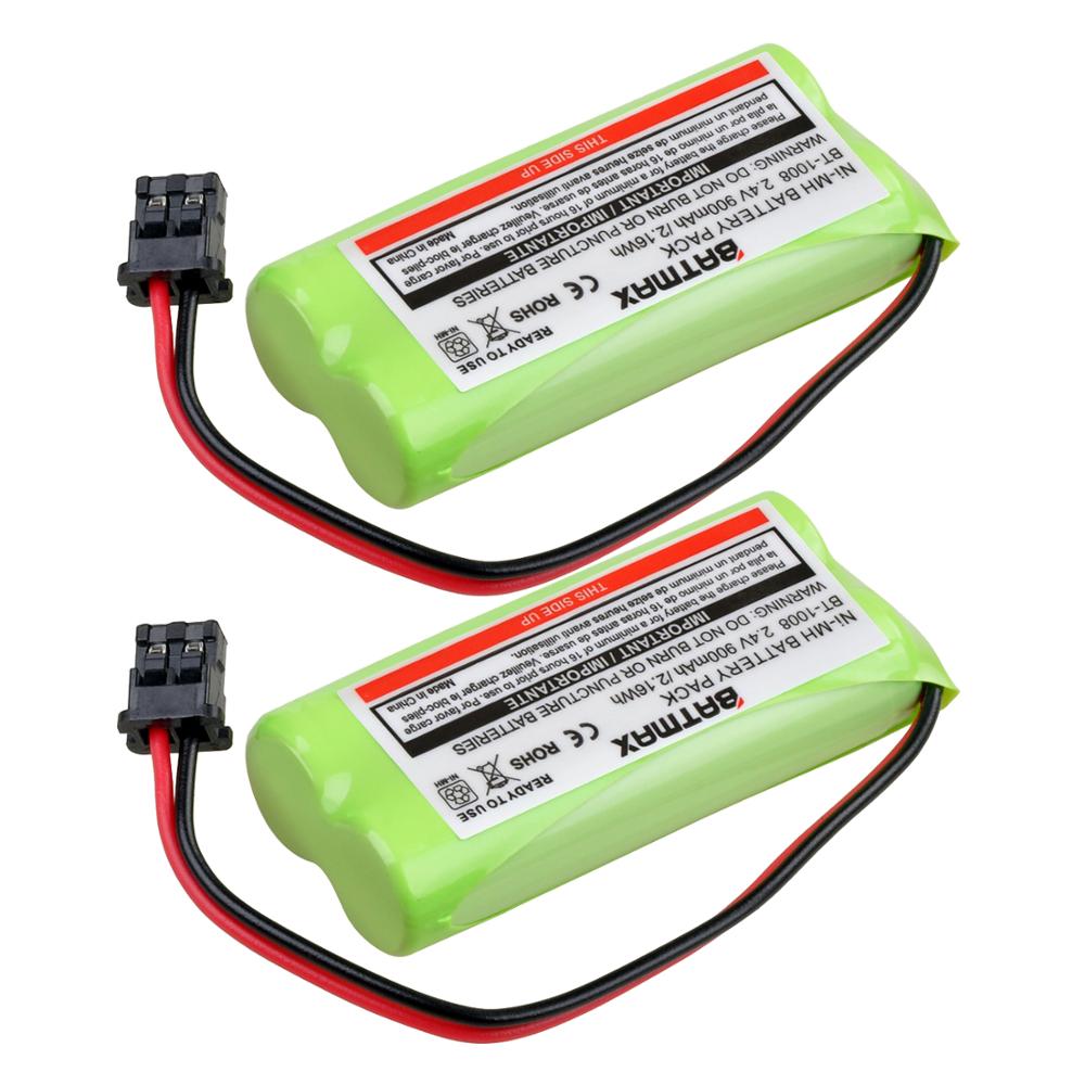 2.4v 900mAH Ni-MH Rechargeable Battery For Uniden BT-1008 BT-1016 BT-1021 BT-1025 BT1021 BT1025 CPH-515B: 2 battery