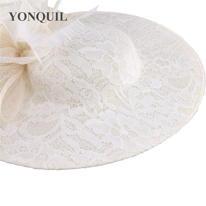Charming big derby kenducky hats women nice headpiece headband wedding fascinator hats bridal show race millinery cap