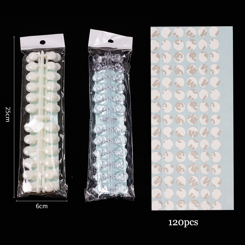 Tabla de colores de uñas 120, pantalla de Color de esmalte de uñas, pantalla de esmalte de uñas redonda con parte posterior plana de 12mm, estante de exhibición de uñas con de lunares/oso
