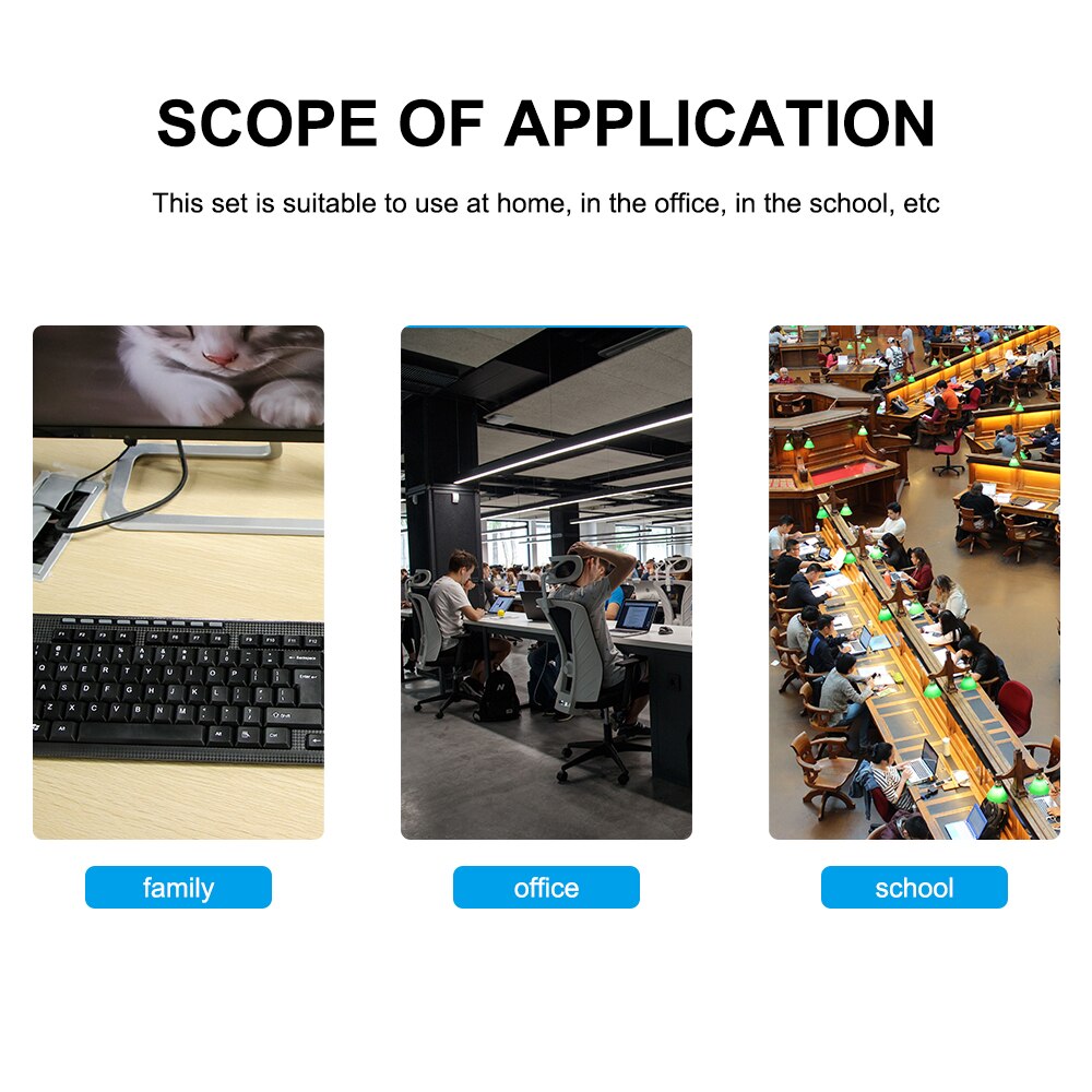 Draadloze toetsenbord- en muisset, ergonomische muis voor pc, muis met stille knop, toetsenbord en muiscombinatie 2.4g voor laptop en pc