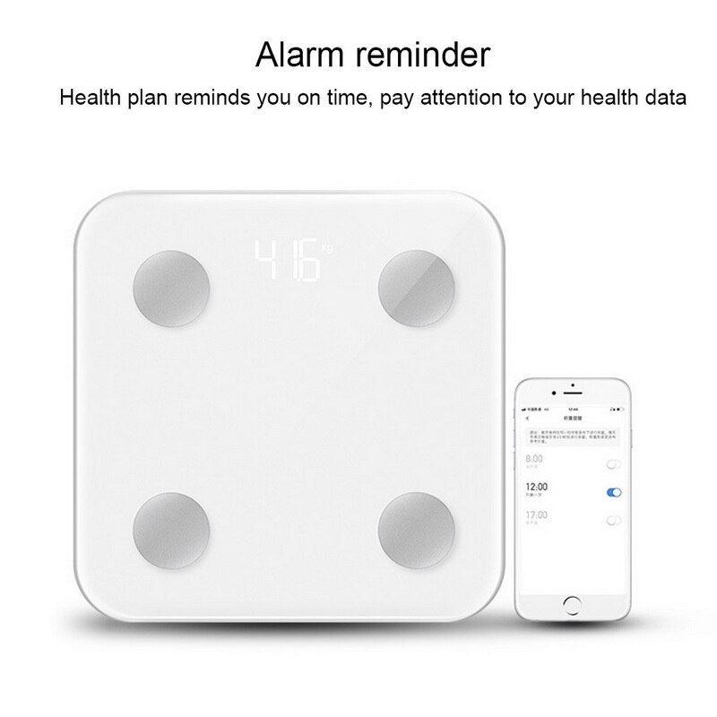Smart Body Fat Scale LCD Digital Simple Bathroom Scale Wireless Bluetooth BMI Monitor Health Analyzer Fitness Lose Weight Tools