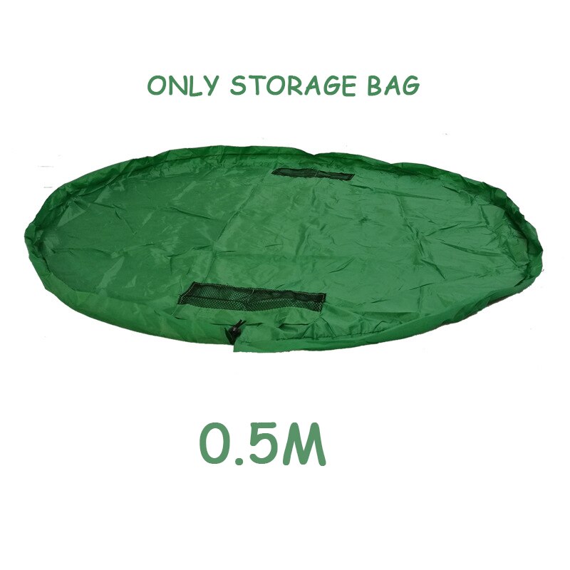 Slide away brinquedo clean-up saco de armazenamento fingir jogar brinquedos portáteis organizador doméstico recipientes de armazenamento à prova dwaterproof água cestas de armazenamento: Green 0.5m