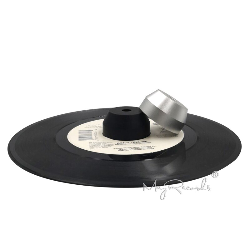 thumbnail image 2 of 45 RPM Platinum Vinyl Disc Turner Center Adapter - Universal - Plastic - Multiple Colors 2 of 5
