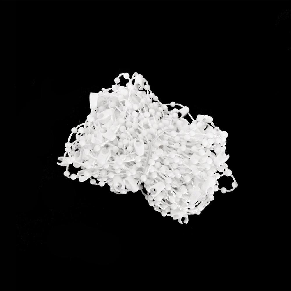 10M Blinds Bead Chain Shade Blind Beaded Chain Cord for Household Shade Window Curtain White Plastic Roller Blind Chain Repair