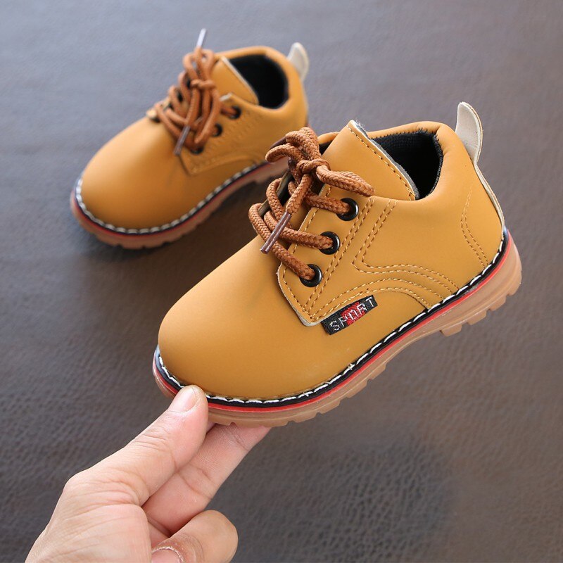 Baby Leuke Winter Baby Jongens Meisjes Kind Leger Stijl Martin Boot Warme Schoenen Mode