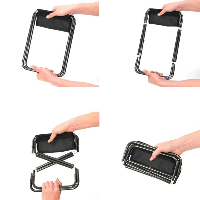 Tragbare draussen Camping Grill Hocker Faltbare Mini Angeln Stühle mit Lagerung Tasche