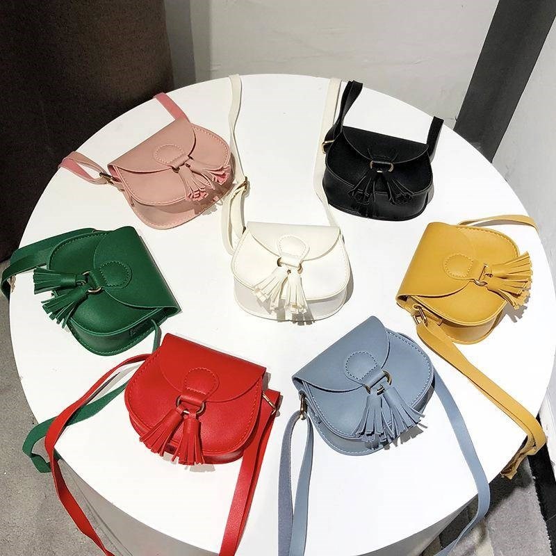 Kids Girls Toddler Mini Shoulder Purse Crossbody Bag with Tassel