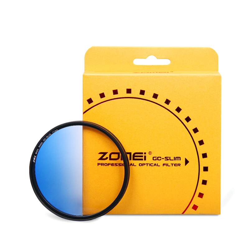 Zomei Ultra Slim Camera filtro colore graduato gradiente densità neutra Kit lenti filtro blu arancione grigio 52/55/58/67/72/77/82mm
