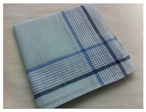 Pañuelo fino 100% de algodón para hombre y mujer, pañoleta de 40x40cm, Color claro, 25, 5 unids/lote