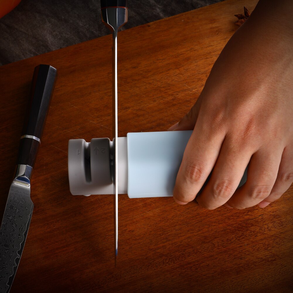 WAK Multifunctional Kitchen Sharpener Portable Kitchen Knives Sharpening Tool Manual Knives Sharpener System Kitchen Gadgets