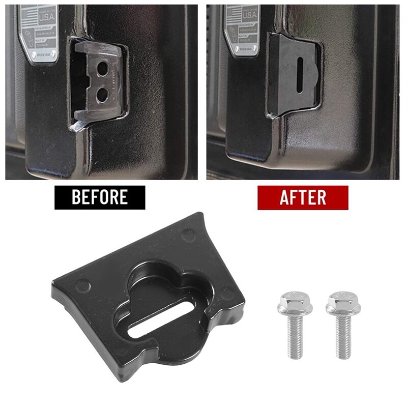 Bloqueo de límite de puerta trasera para Jeep Wrangler, tope de pestillo de puerta trasera, bloque de refuerzo