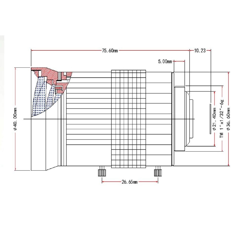3.0 Megapixel 1/2.7" 8-50mm Lens F1.4 IR CS Mount Manual Iris Varifocal CCTV Camera Lens