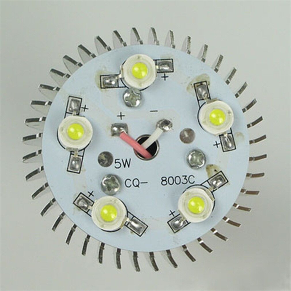 4 x E27 5W High Power 5 LED Ball Globe Light Bulb Day White Spotlight Lamp