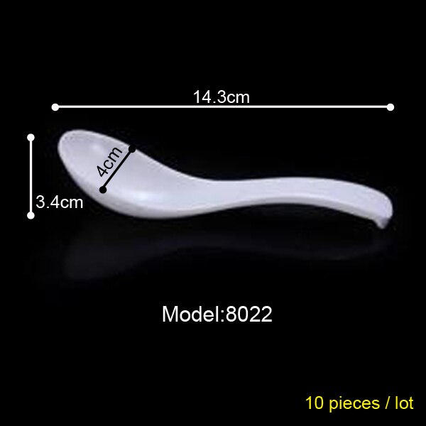 100% Melamine Dinnerware Soup Spoon Restaurant Victualing House Household Spoon Soup Ladle A5 Melamine Spoon Melamine Tableware: 8022
