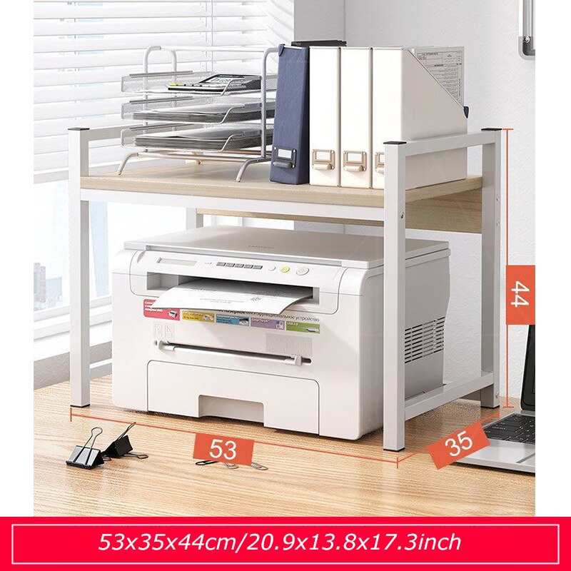 Printer Stand, Desktop Printer Shelf for Home Kitchen Shelf Micro Oven Duplicator Files, Books Storage Rack: C