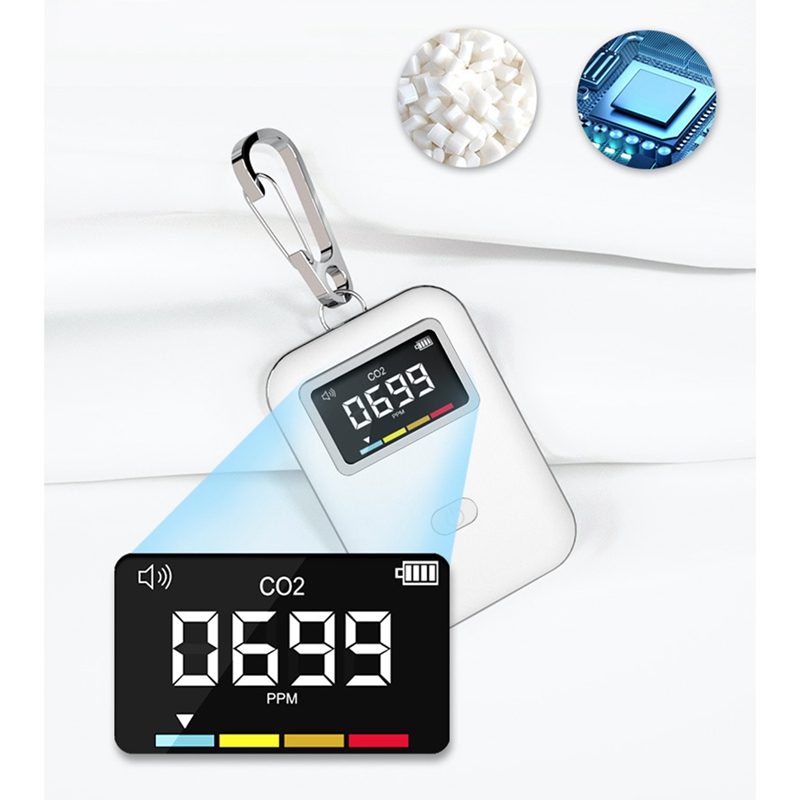 Mini Indoor Carbon Dioxide Concentration Detector Portable Air Monitoring CO2 Detector