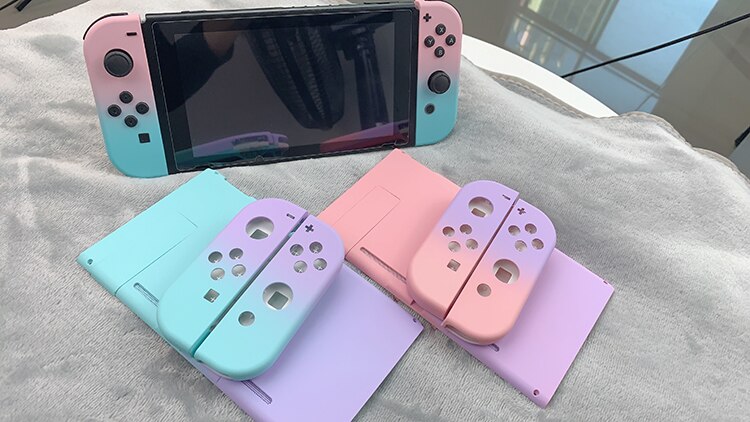 Gradient Color Housing Shell Case Cover for Nintendo Switch NS Console Controller Housing Nintend Switch Joy-Con Replace Cases