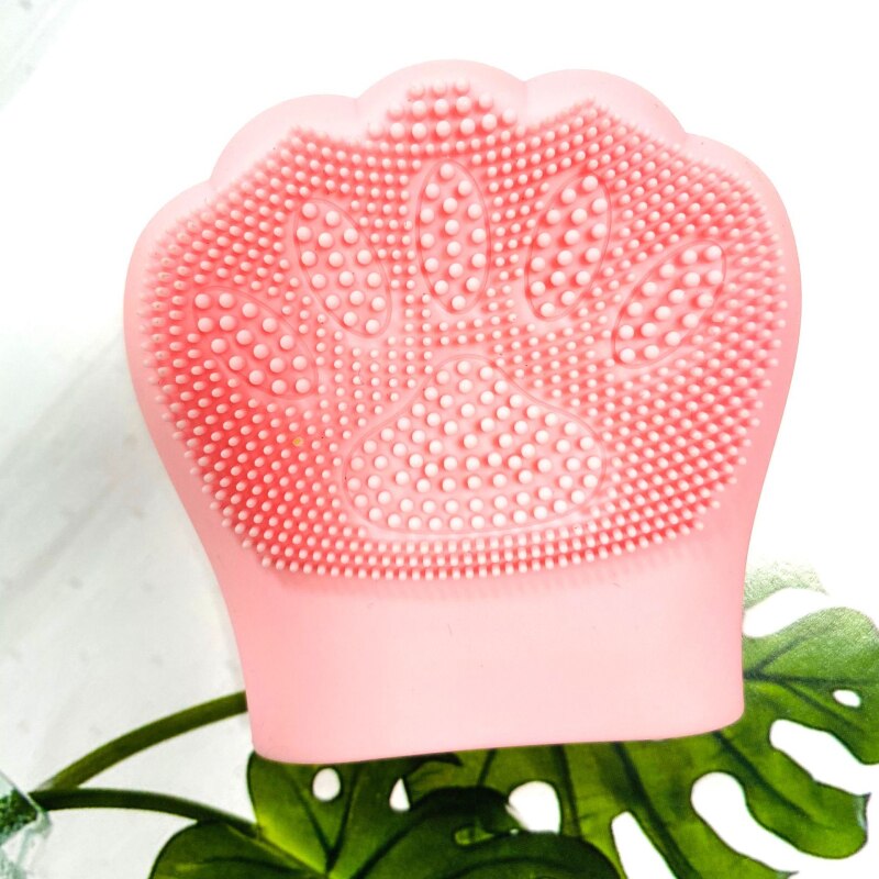 Konijn Kat Klauw Silicagel Schoonmaken Pad Wassen Gezicht Gezichts Exfoliërende Borstel Huid Scrub Cover Hand Schoonheid Reiniging Borstels Douche