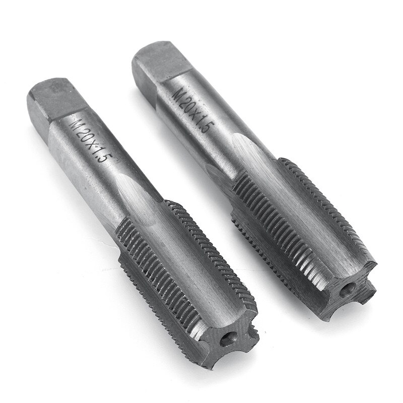 2X M12 M14 M16 M18 M20 1,5mm paso HSS derecha recta rosca fina grifo conector métrico herramientas de mano para el mecanizado de moldes