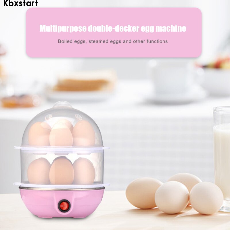 Kbxstart Multi Function Rapid Electric Egg Cooker 14 Eggs Capacity Fast Egg Boilers Steamed Kitchen Cooking Appliances Tools