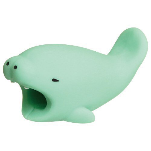 cute animal phone cord protector Earphone pendant USB charger cable clips tiger cat Clownfish Polar bear quick: manatee