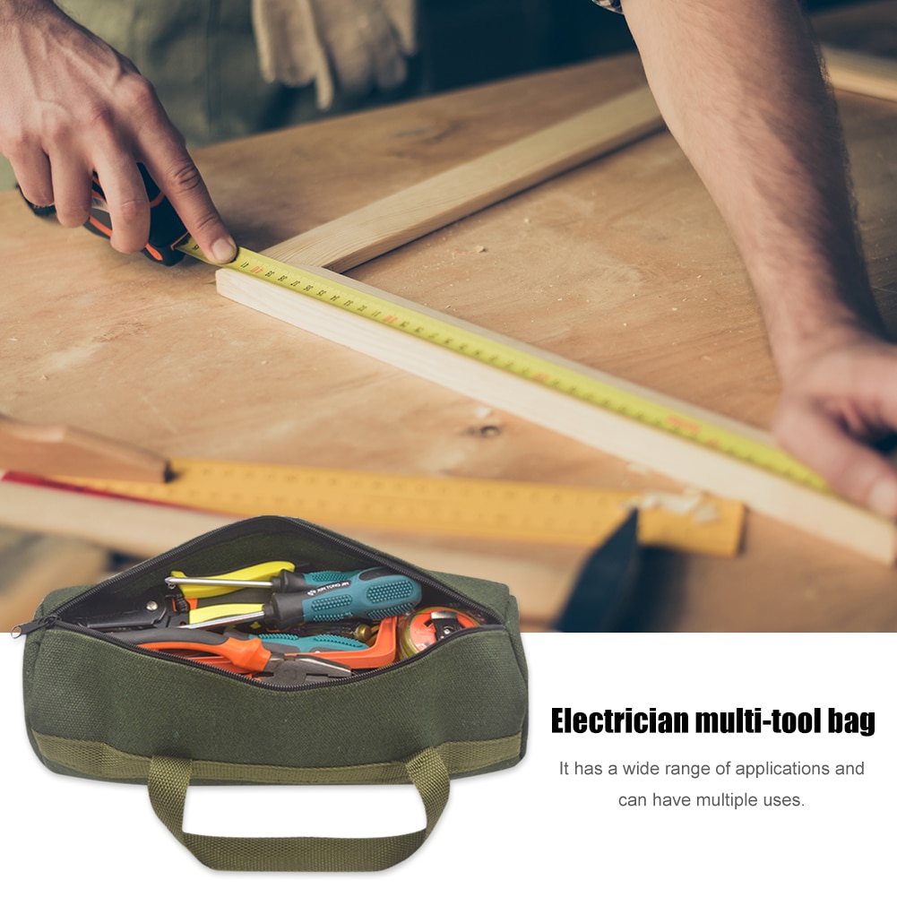 Multi-function Tool Kit Maintenance Bag Portable Large Thick Canvas Electrical Repair Tool Storage Organizer Bag
